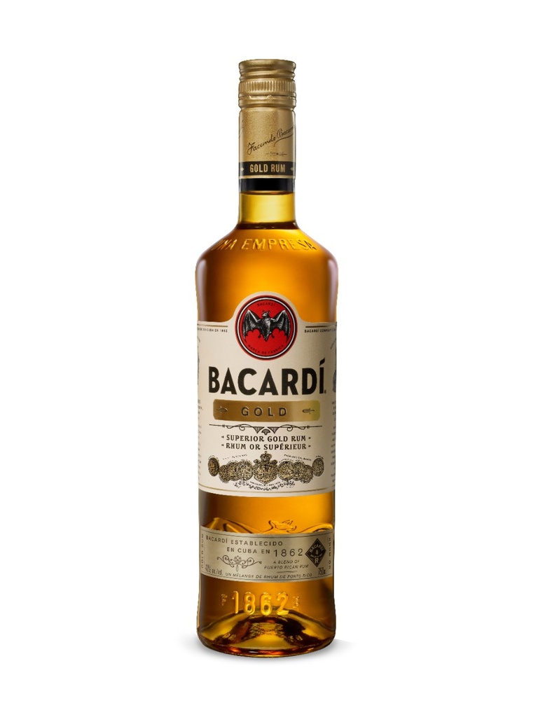 Bacardi Gold Rum - 750 ml bottle