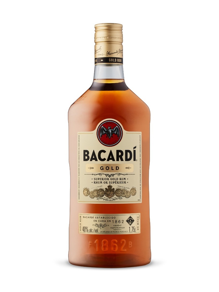 Bacardi Gold Rum (PET) - 1750 ml bottle