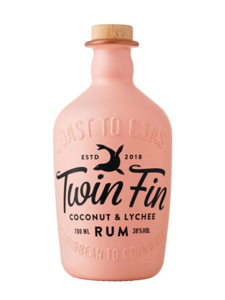 Twin Fin Coconut Lychee Rum - 700 ml bottle