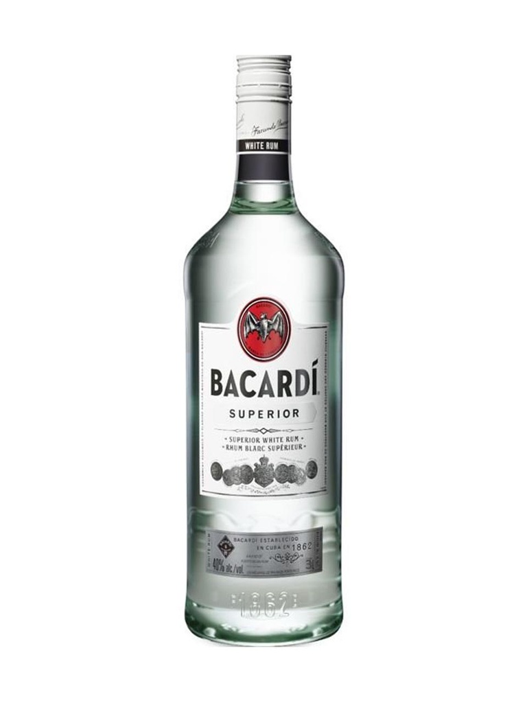 Bacardi Superior White Rum - 3000 ml bottle