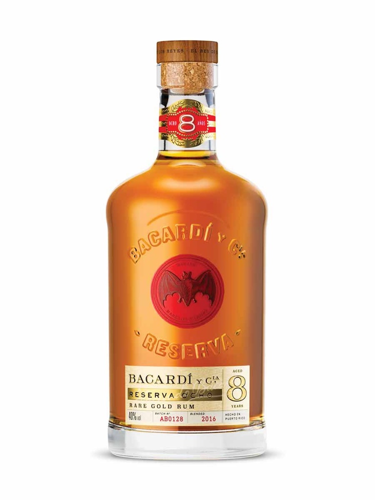 Bacardi 8 Year Old Reserva Gold Rum - 750 ml bottle