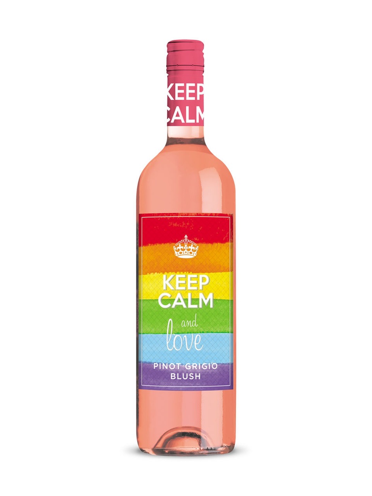 Keep Calm and Love Pinot Grigio Blush - 750 ml bottle