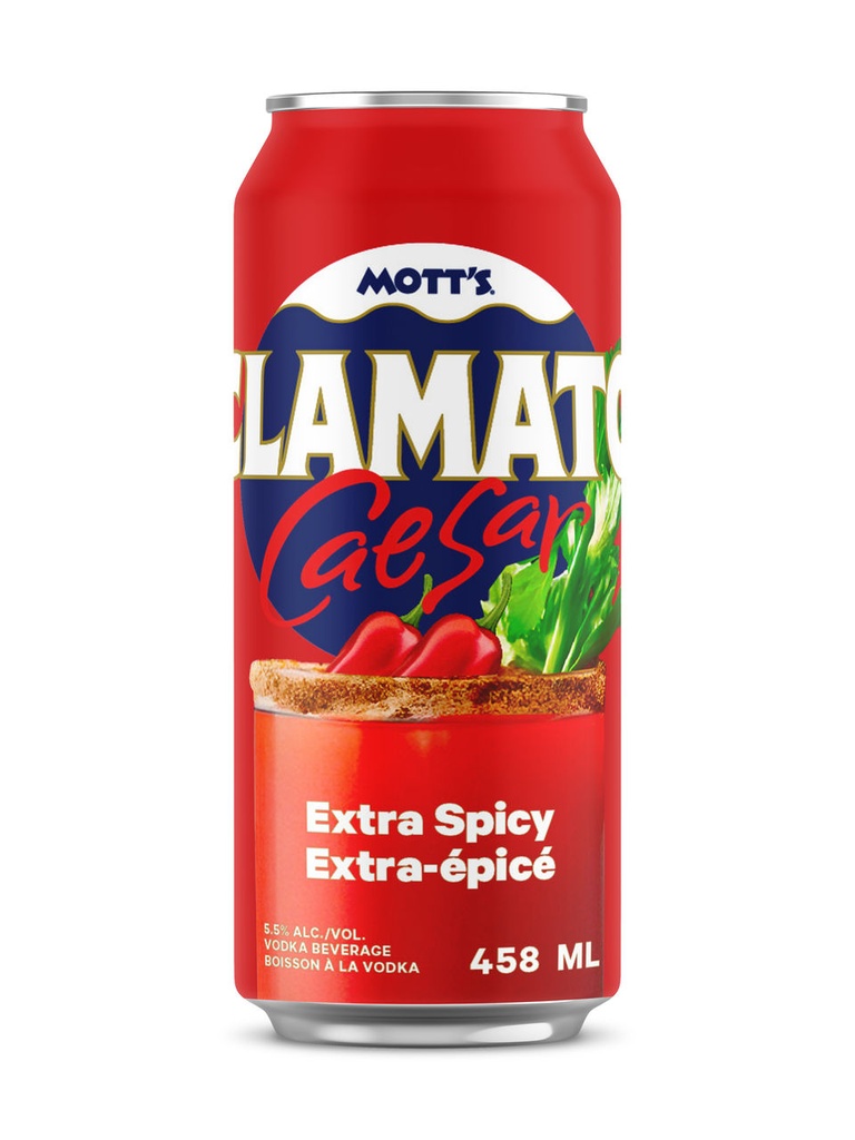 Motts Clamato Extra Spicy Caesar - 458 ml can
