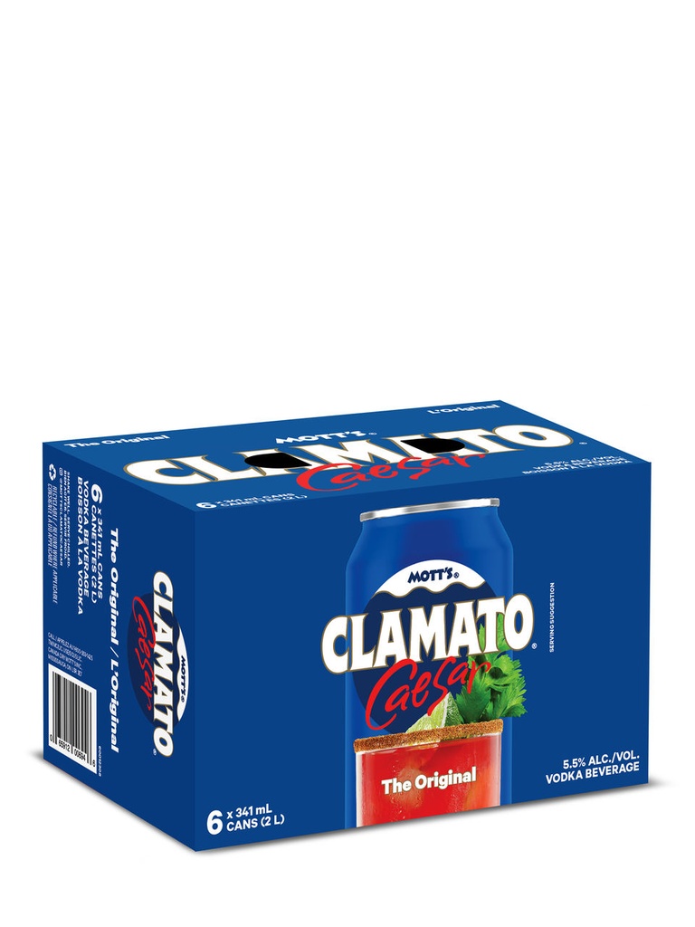 Mott's Clamato Caesar Original - 6 x 341 ml can