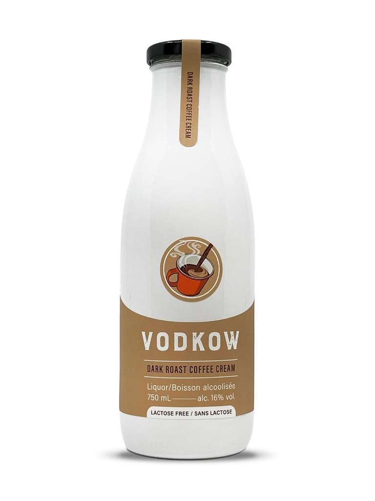 Vodkow Dark Roast Coffee Cream - 750 ml bottle