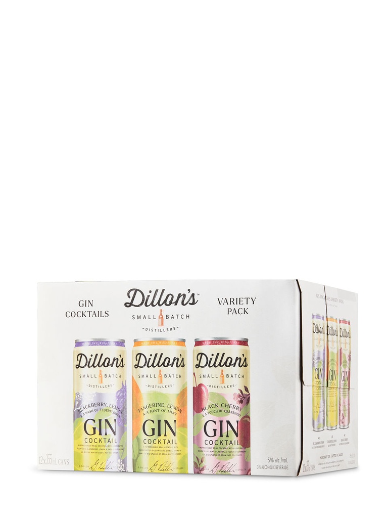 Dillon's Gin Cocktails Variety Pack - 12 x 355 ml can