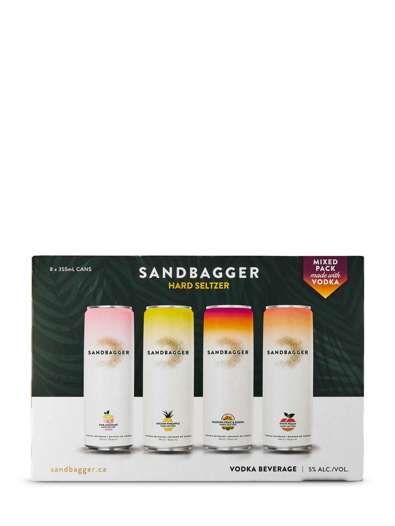 Sandbagger Vodka Mixer - 8 Pack - 8 x 355 ml can