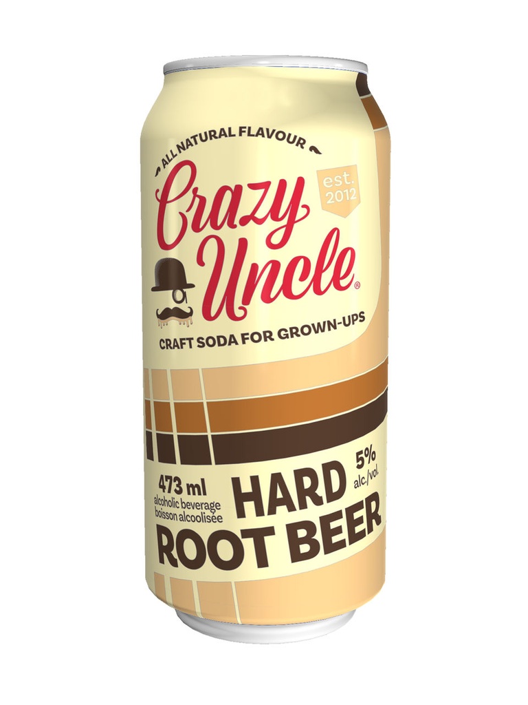 Crazy Uncle Hard Root Beer For Grown Ups - 473 ml can