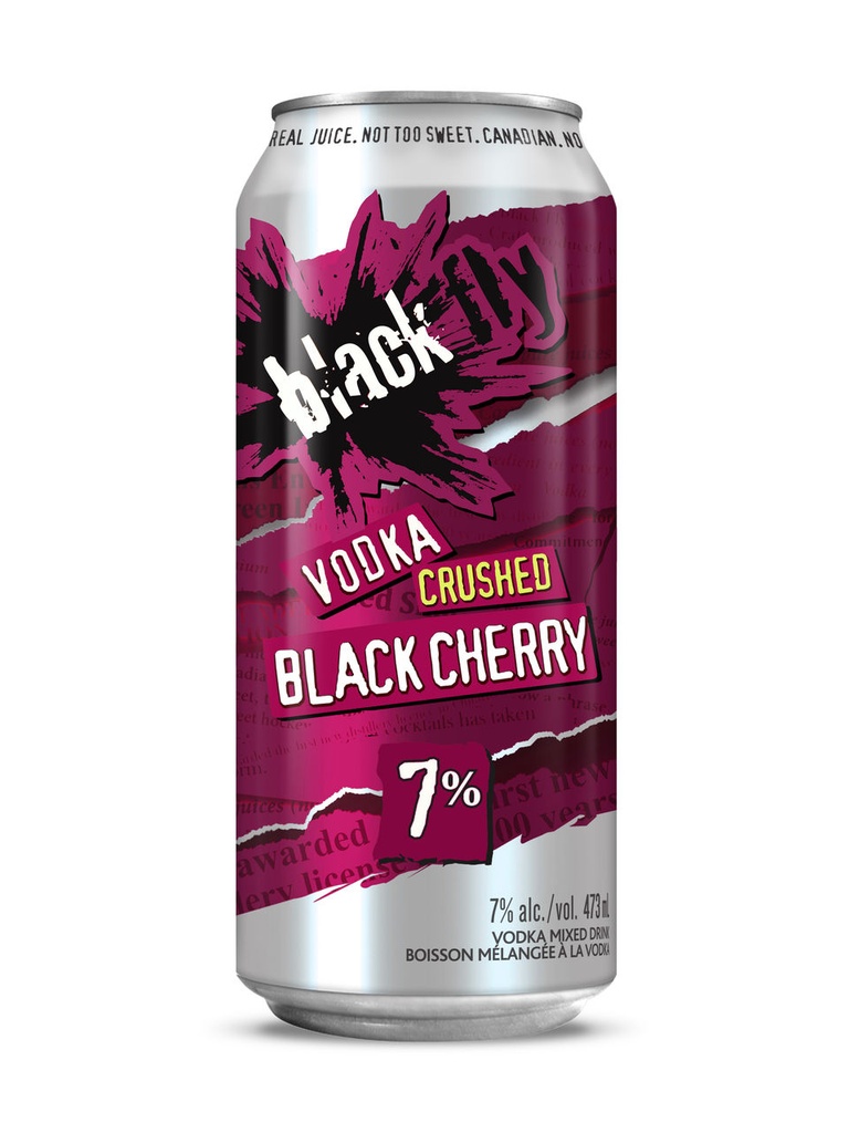 Black Fly Vodka Crushed Black Cherry - 473 ml can