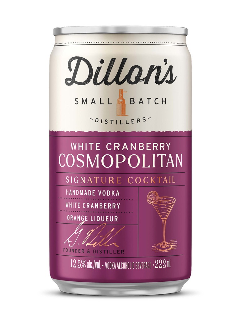 Dillon's White Cranberry Cosmopolitan - 222 ml can