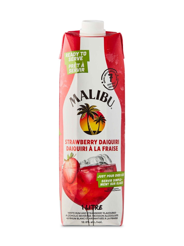 Malibu Strawberry Daiquiri - 1000 ml tetra