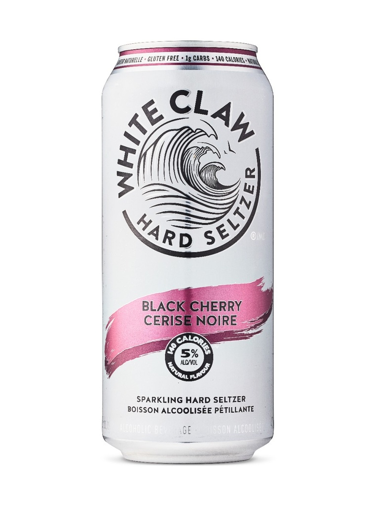White Claw Hard Seltzer Black Cherry - 473 ml can