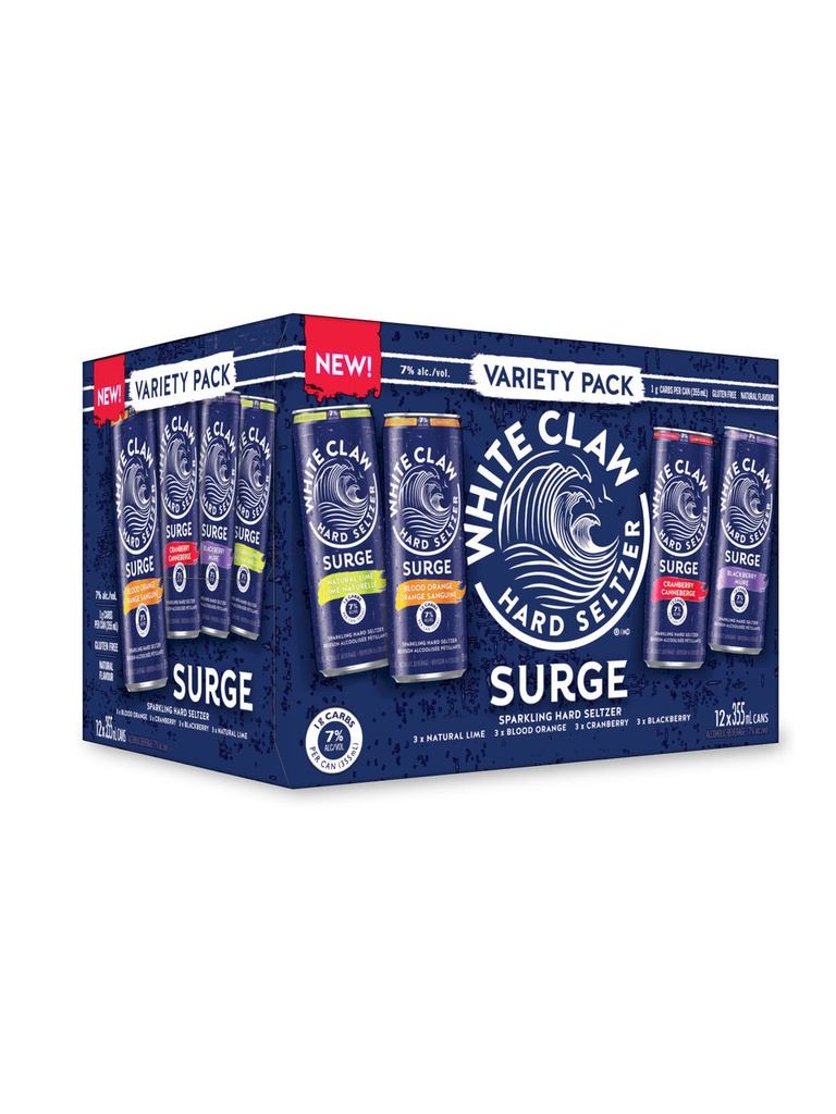 White Claw Surge Variety Pack - 12 x 355 ml can