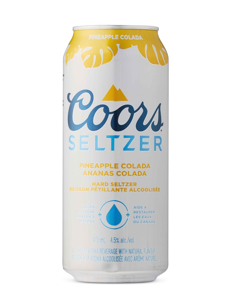 Coors Seltzer Pineapple Colada - 473 ml can