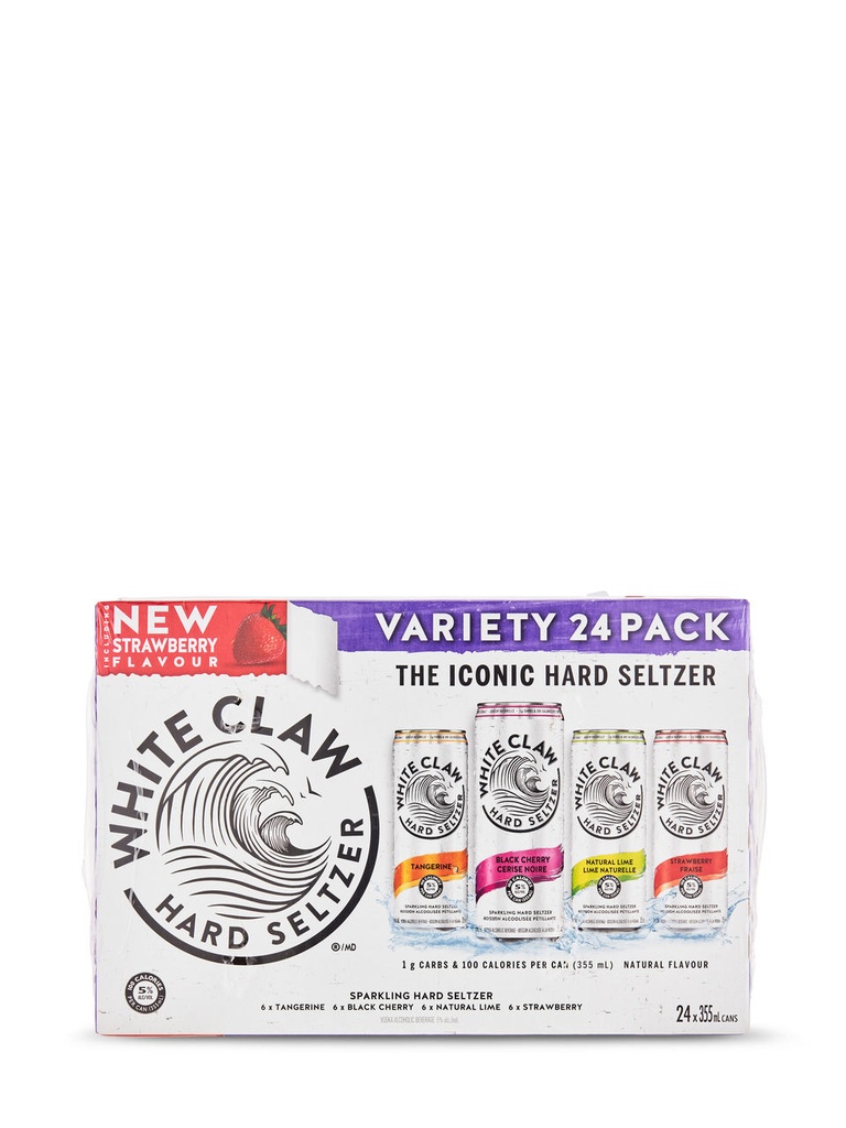 White Claw Variety 24 Pack - 24 x 355 ml can