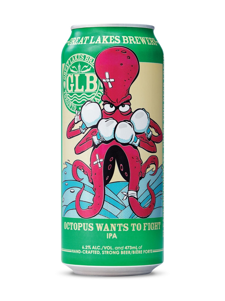 Great Lakes Brewery Octopus Wants To Fight IPA - 473 ml can