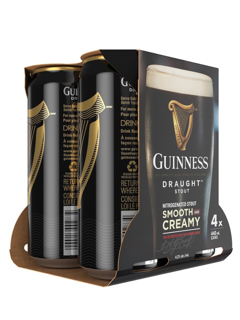 Guinness Draught - 4 x 440 ml can