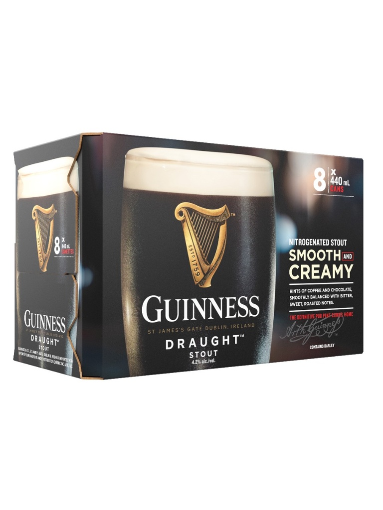 Guinness Draught - 8 x 440 ml can