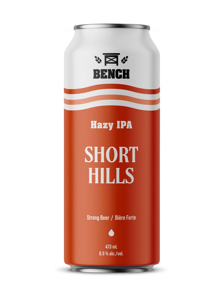 Bench Brewing Short Hills Hazy IPA - 473 ml can