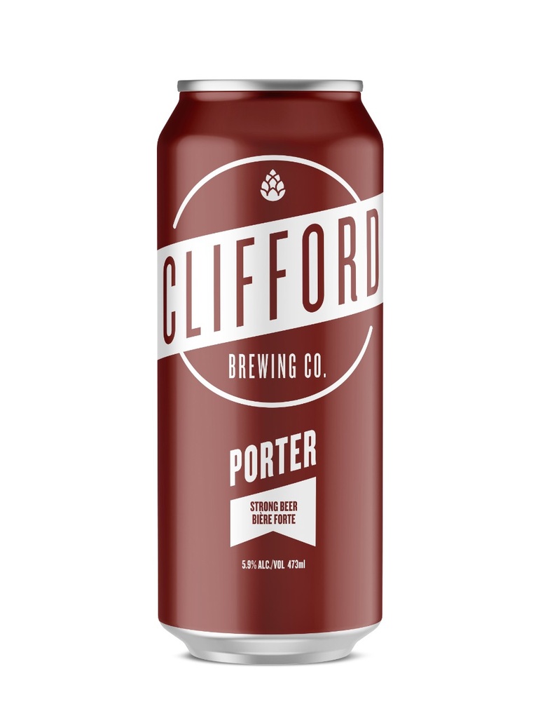 Clifford Brewing Porter - 473 ml can