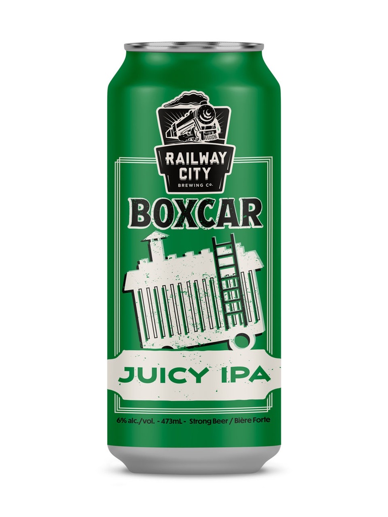 Railway City Boxcar Juicy IPA - 473 ml can