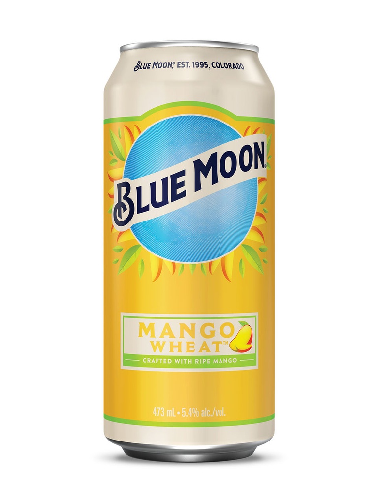 Blue Moon Mango Wheat - 473 ml can