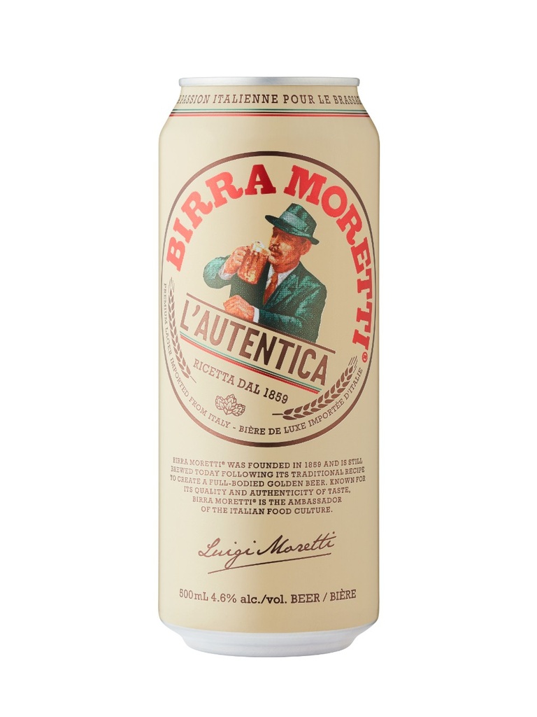 Birra Moretti - 500 ml can