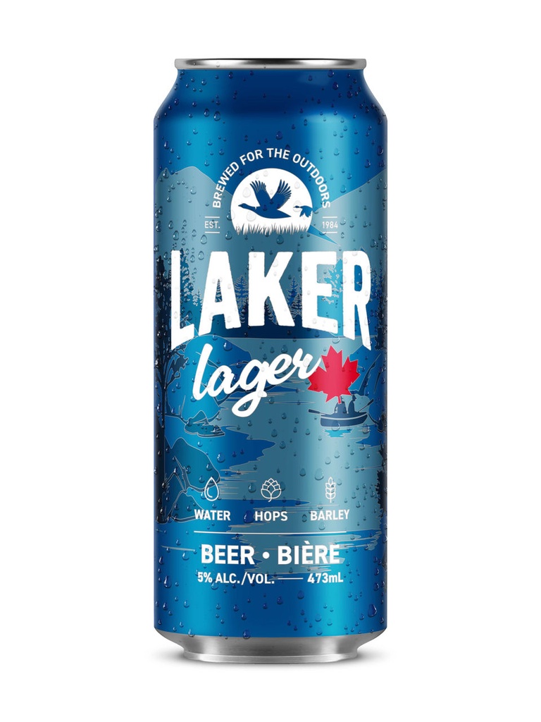 Laker Premium Lager - 473 ml can