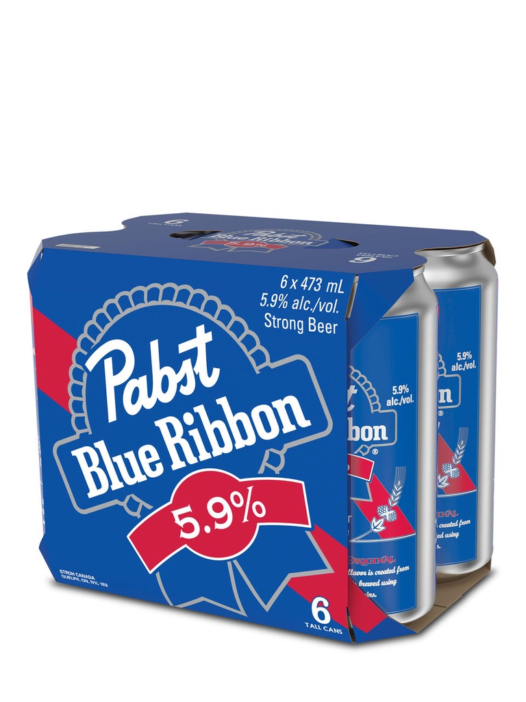 Pabst Blue Ribbon 5.9% - 6 x 473 ml can