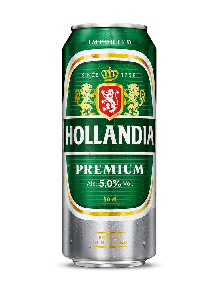 Hollandia Lager Beer - 500 ml can
