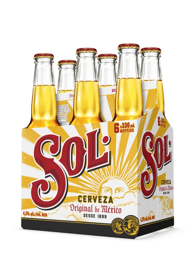 Sol - 6 x 330 ml bottle