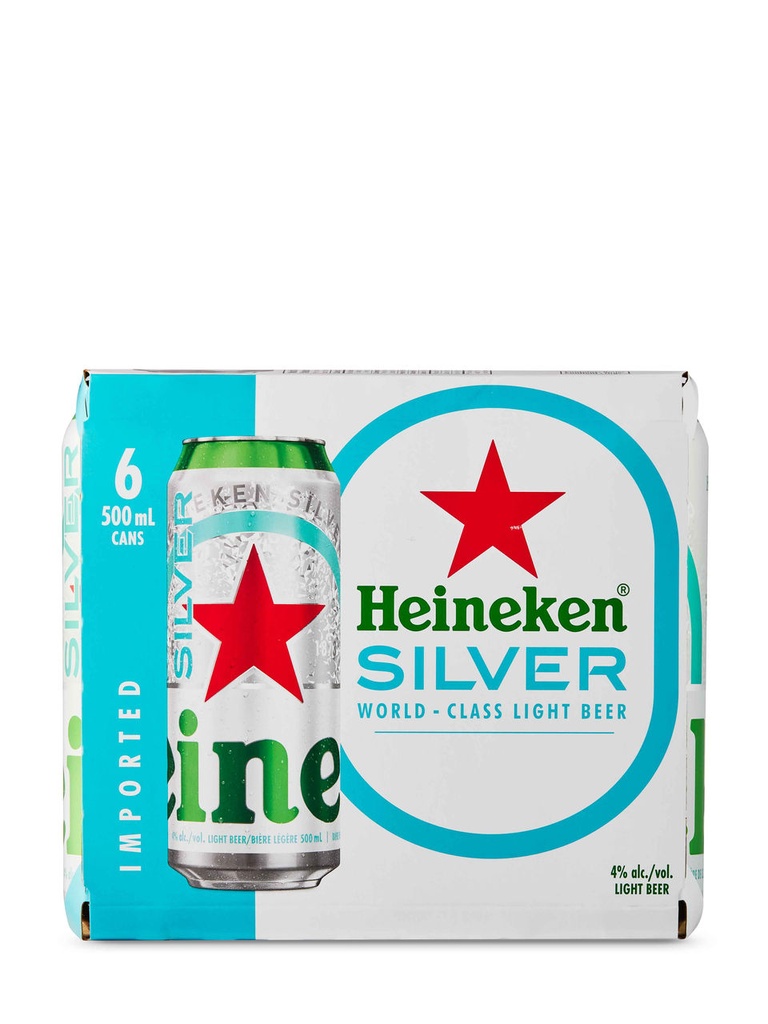 Heineken Silver - 6 x 500 ml can