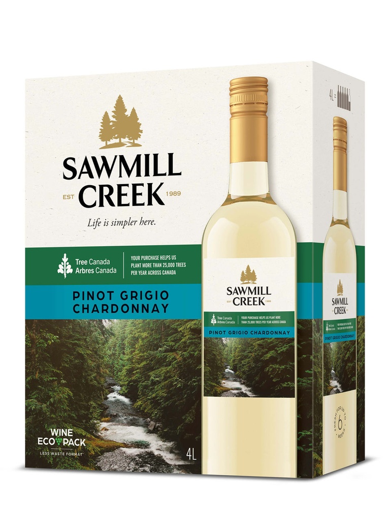 Sawmill Creek Pinot Grigio Chardonnay - 4000 ml bagnbox