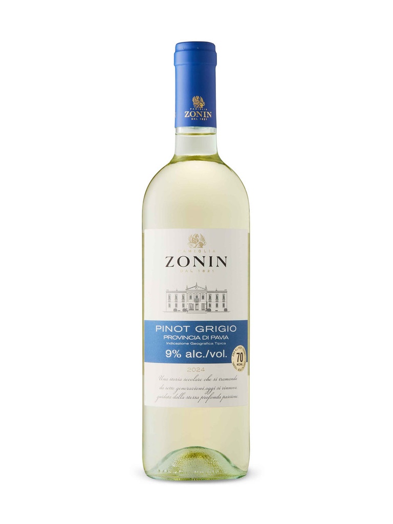 Zonin Light & Fruity Pinot Grigio DOC - 750 ml bottle