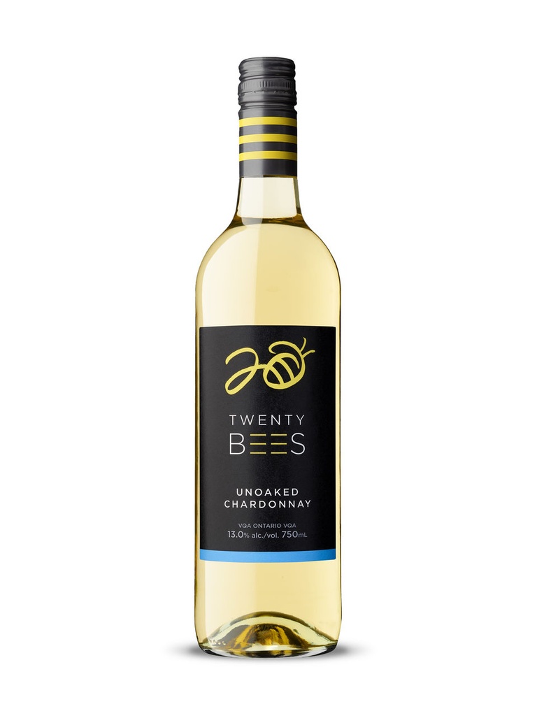 20 Bees Unoaked Chardonnay VQA - 750 ml bottle