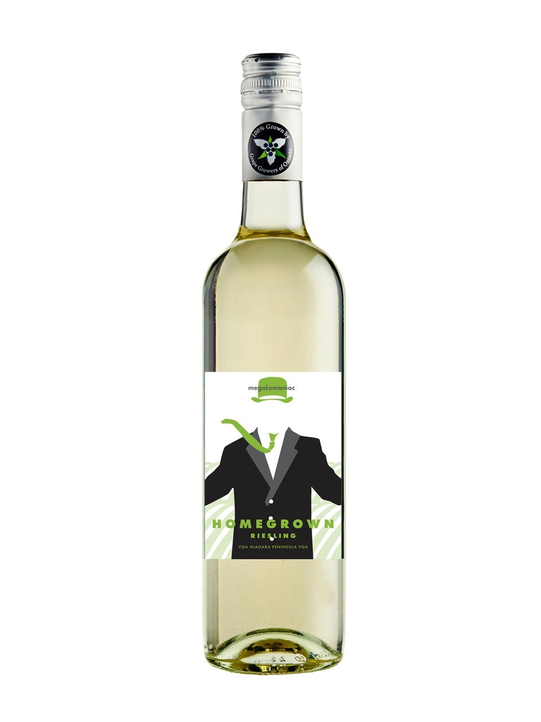 Megalomaniac Homegrown Riesling VQA - 750 ml bottle