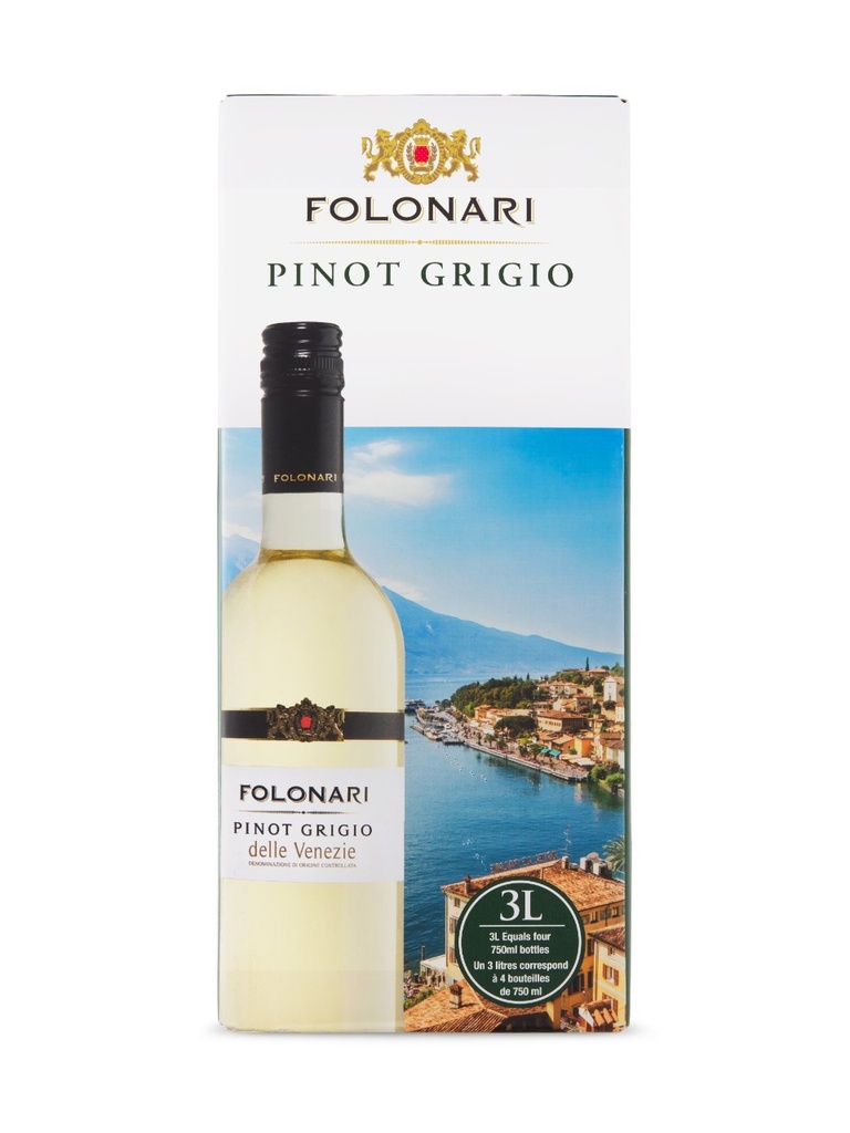 Folonari Pinot Grigio Delle Venezie DOC - 3000 ml bagnbox