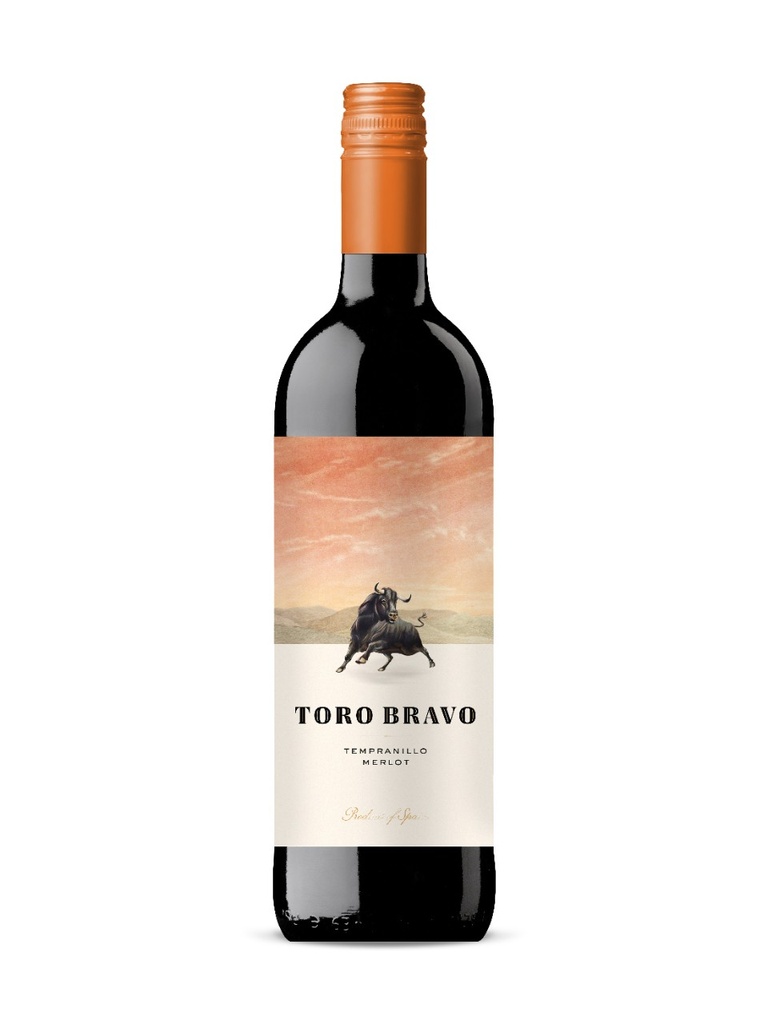 Toro Bravo Tempranillo Merlot DO, Valencia - 750 ml bottle