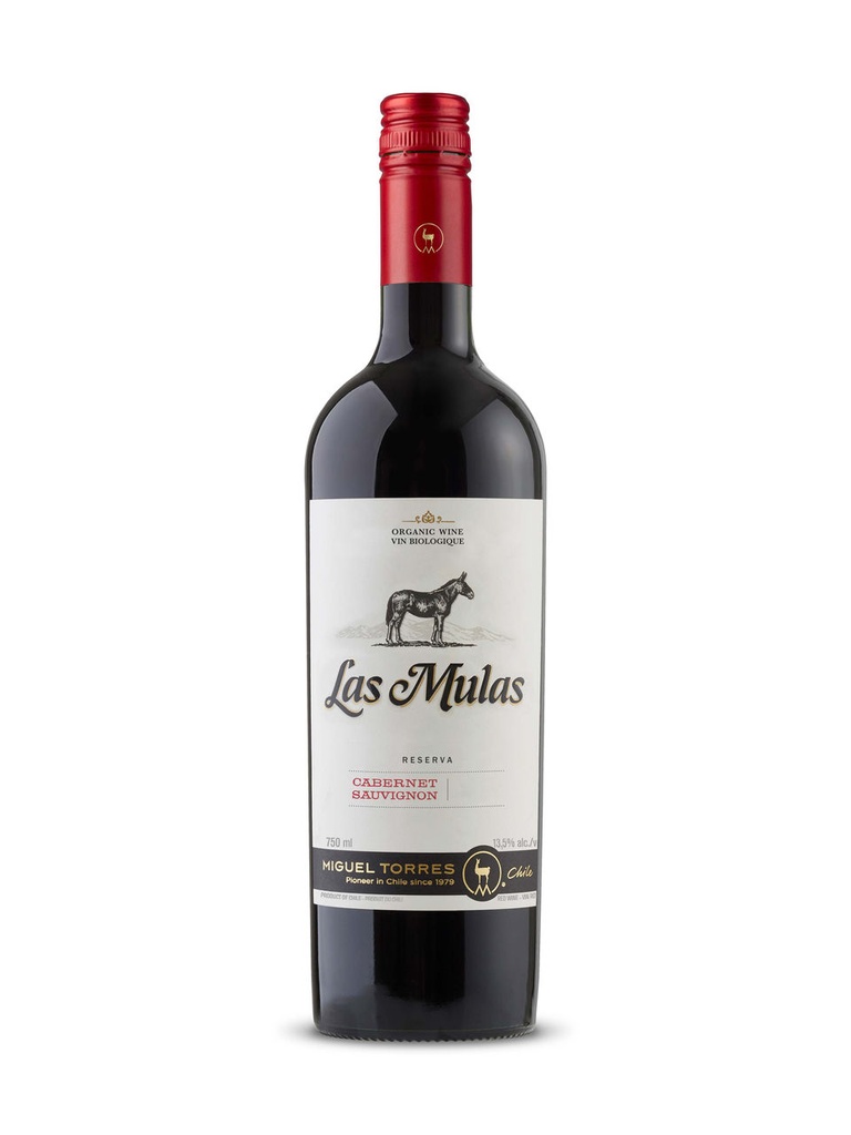 Las Mulas Cabernet Sauvignon Reserva Organic - 750 ml bottle