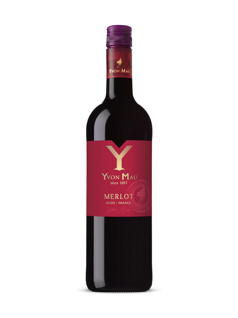 Yvon Mau Merlot Pays d'Aude - 750 ml bottle