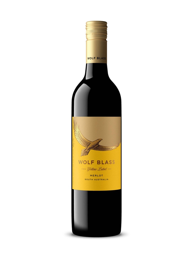 Wolf Blass Yellow Label Merlot - 750 ml bottle