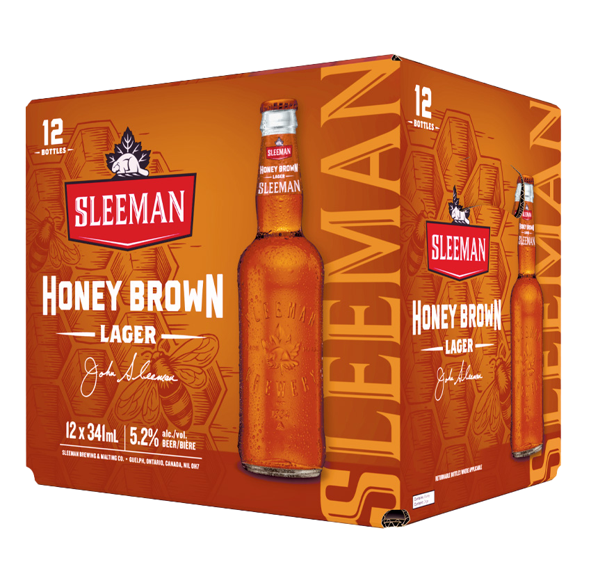 SLEEMAN HONEY BROWN LAGER 12 X Bottle 341 ml 