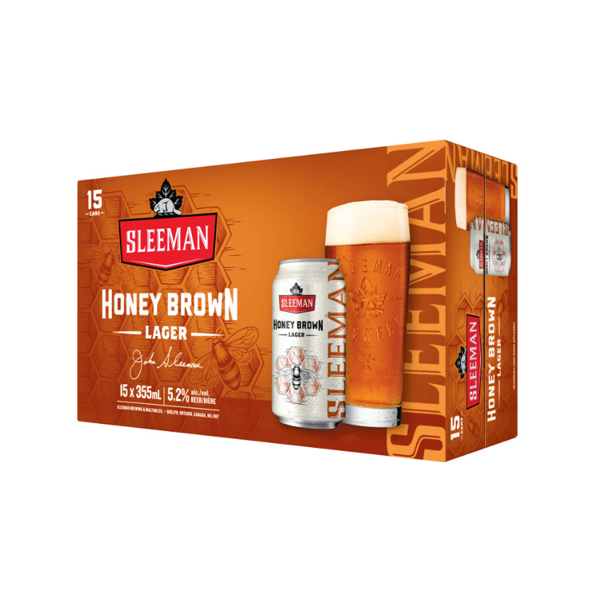 SLEEMAN HONEY BROWN LAGER 15 X Can 355 ml 