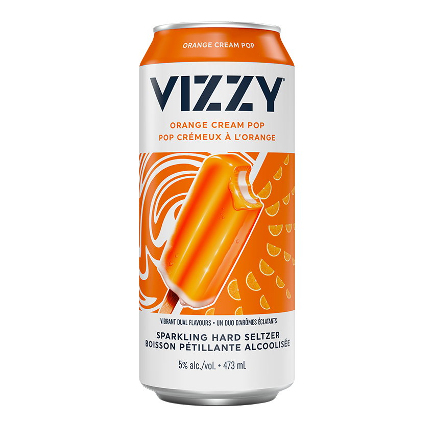 VIZZY ORANGE CREAM POP 1 X Can 473 ml 
