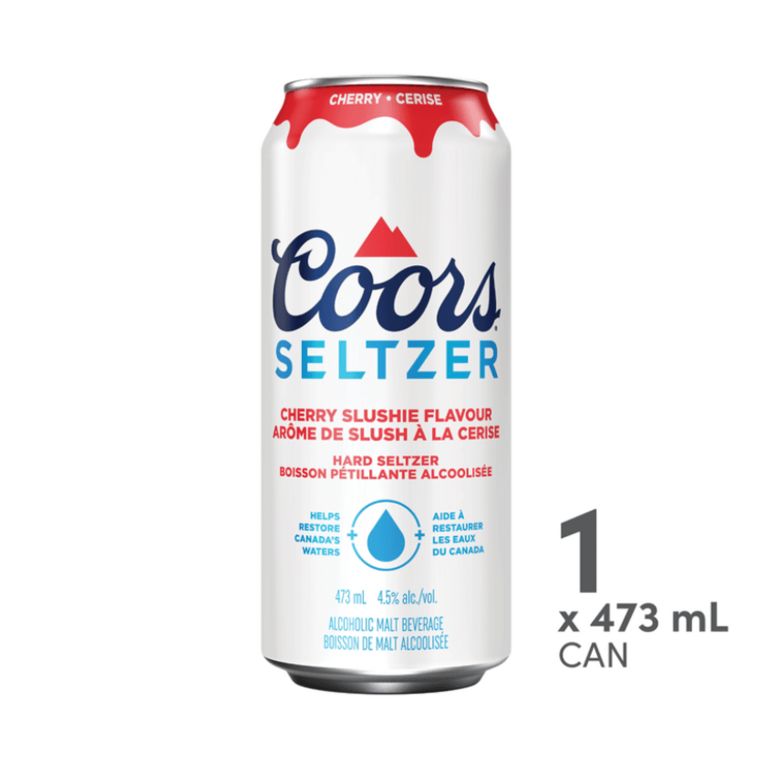 COORS SELTZER SLUSHIE CHERRY 1 X Can 473 ml 