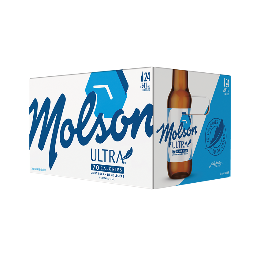 MOLSON ULTRA 24 X Bottle 341 ml 