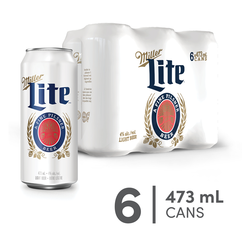 MILLER LITE 6 X Can 473 ml 