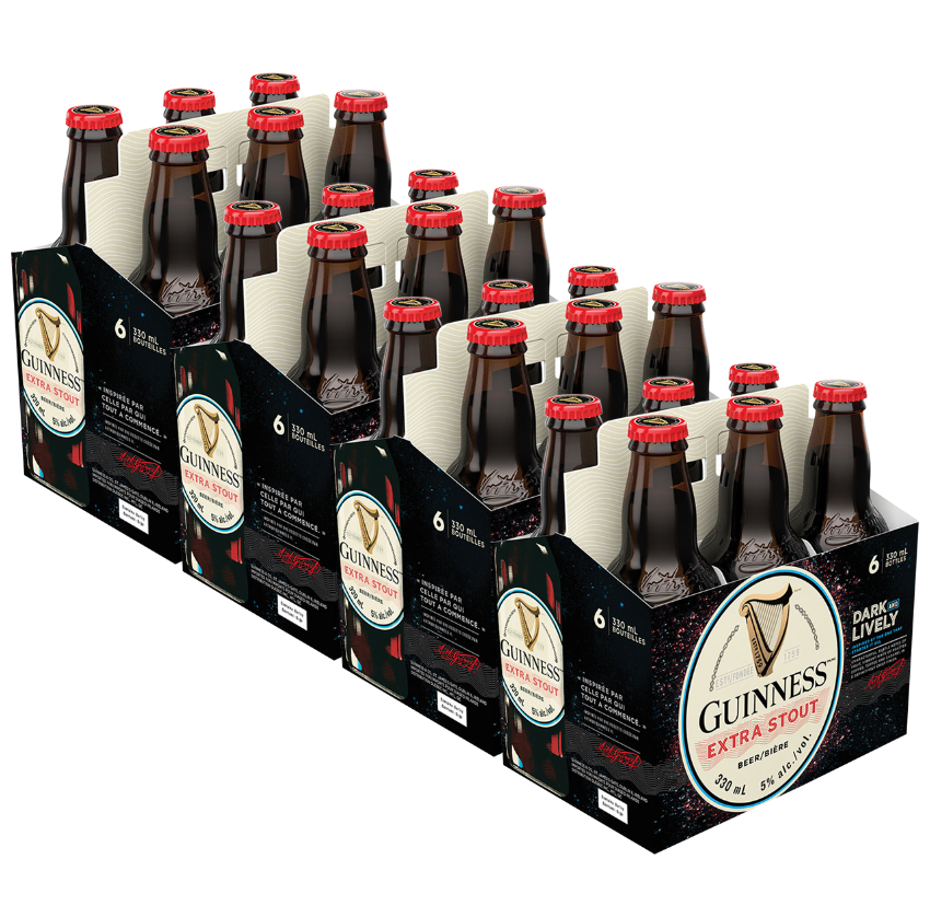 GUINNESS EXTRA STOUT 24 X Bottle 330 ml 