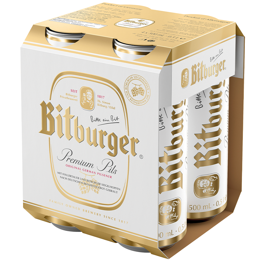 BITBURGER 4 X Can 500 ml 