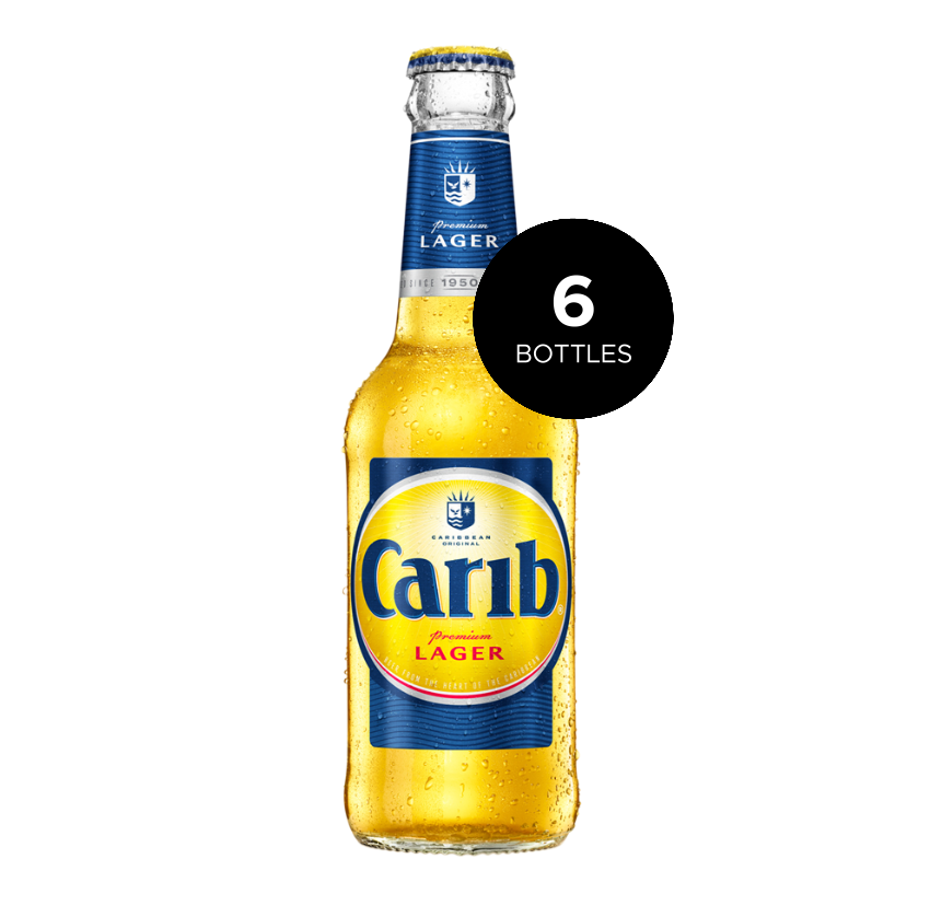 CARIB LAGER 6 X Bottle 330 ml 